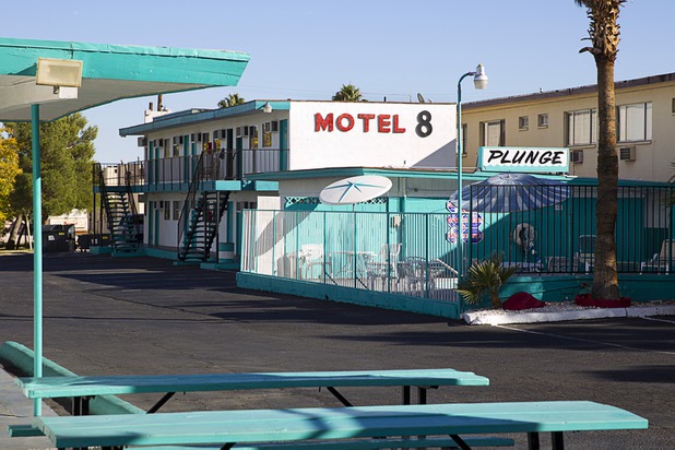 A view of the Motel 8 on Las Vegas Boulevard South Monday, Nov. 23, 2015.