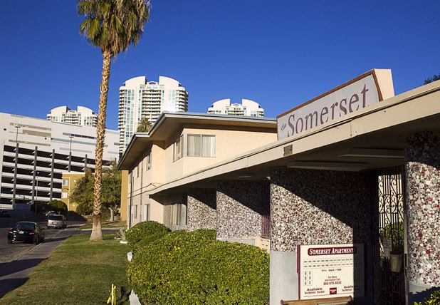 A view of the Somerset Apartments on Kishner Drive Monday, Nov. 23, 2015.