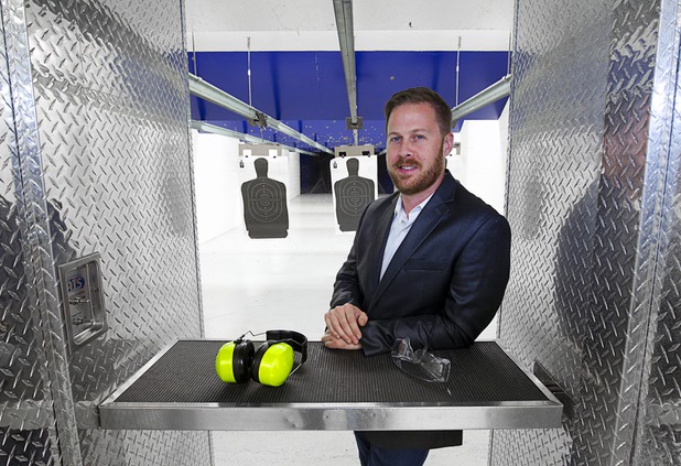 Brian Doleshal, general manager for The Range 702, poses in the VIP range at 5999 Dean Martin Dr. Tuesday, Dec. 1, 2015.