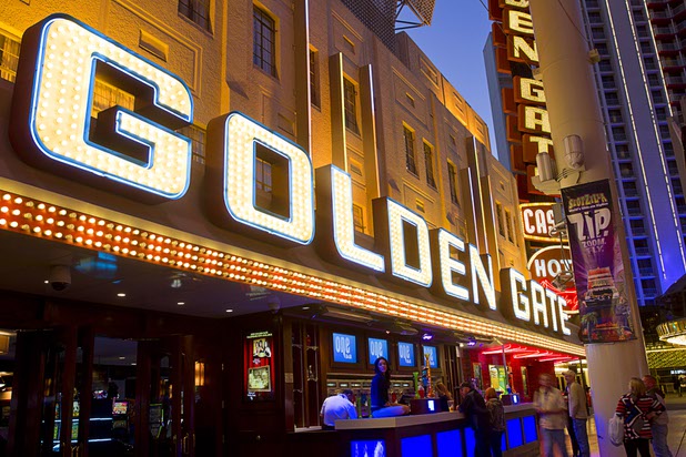 A view of the Golden Gate in downtown Las Vegas Friday, Jan. 24, 2015.