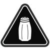 In this undated image released earlier this year by the New York City Health Department, a graphic warning NYC consumers of high salt content in foods that is now required on menus at many fast-food and chain restaurants is already headed for a court fight. 