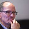 U.S. Secretary of Labor Tom Perez listens to business owners during a roundtable of small business owners and Las Vegas City Councilman Bob Coffin at Makers & Finders Coffee, 1120 S Main St., Monday Dec. 7, 2015.