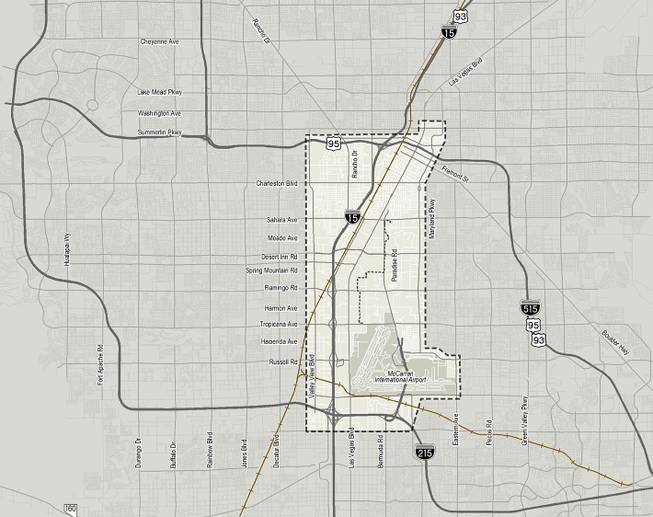The Regional Transportation Commission proposals focus on the central part of the valley, or what the transit plan calls the “core area.” 