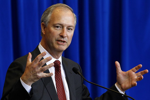 Steve Hill, director of the Governors Office of Economic Development, speaks during a news conference at the Sawyer State Building in Las Vegas on Thursday, Dec. 10, 2015.
