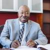 Booker T. Evans at his office,100 North City Parkway, in Las Vegas, Nev. on December 15, 2015. 