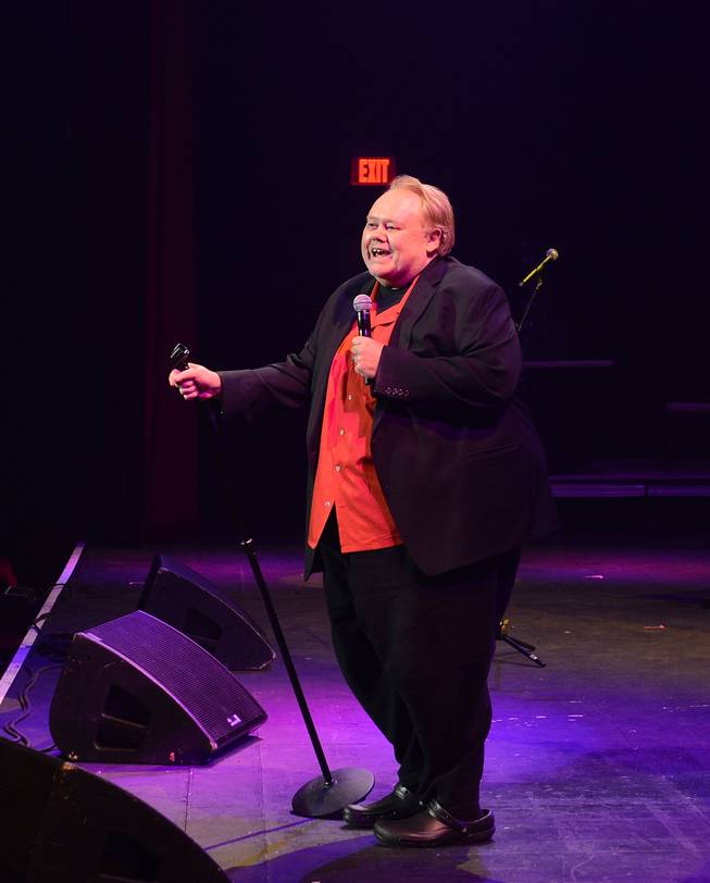 Louie Anderson performs during the second anniversary of “Mondays Dark” at the Joint on Monday, Dec. 14, 2015, in the Hard Rock Hotel.