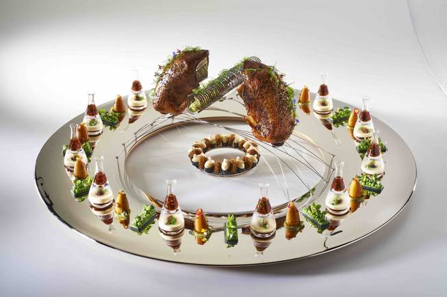 The meat platter by Team USA at the Bocuse D’Or Finale from Jan. 27-28, 2015, in Lyon, France.