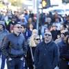 Pedestrians are shown along the Las Vegas Strip on Christmas Day Friday, Dec. 25, 2015.