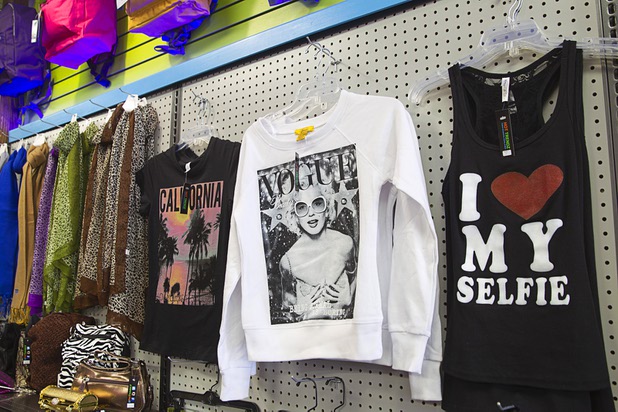 Clothing is displayed in Hot Trendz, 7500 W. Lake Mead Blvd., Monday, Dec. 28, 2015.