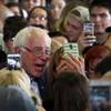 Democratic presidential candidate and U.S. Sen. Bernie Sanders, I-Vermont, takes photos with supporters during a rally Monday, Dec. 28, 2015, in North Las Vegas.