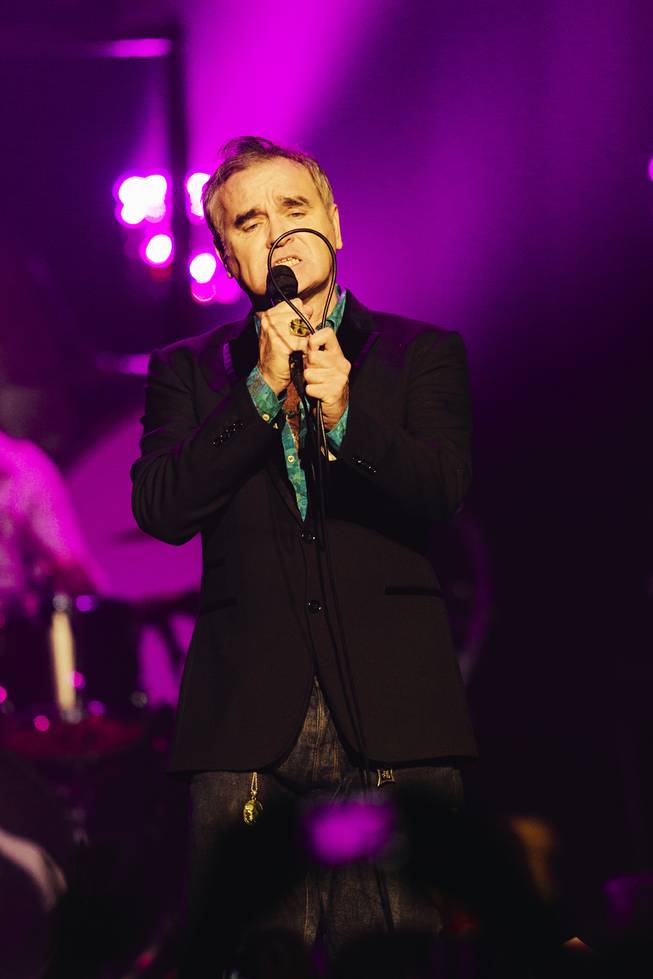 Morrissey performs at the Joint on Saturday, Jan. 2, 2016, in the Hard Rock Hotel.