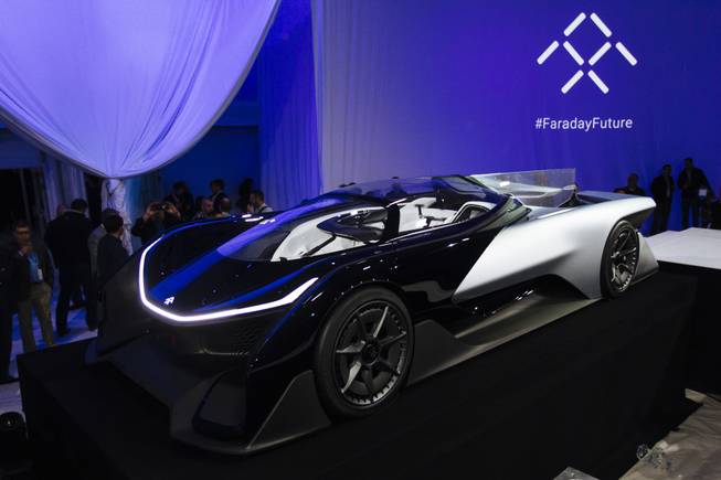 faraday future concept vehicle event