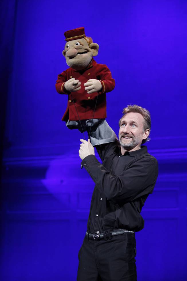 Brian Henson, son of the late Jim Henson, with characters from his “Puppet Up! Uncensored” at Jim Henson Co. headquarters Thursday, Jan. 7, 2016, in Los Angeles.