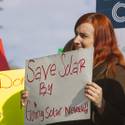 Solar Supporters Rally At PUC