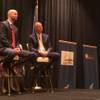 Jonas R. Peterson, CEO of the Las Vegas Global Economic Alliance, and Steve Hill, executive director of the Governor’s Office of Economic Development, answer audience questions after remarks on efforts last year to develop Southern Nevada’s economy. 
