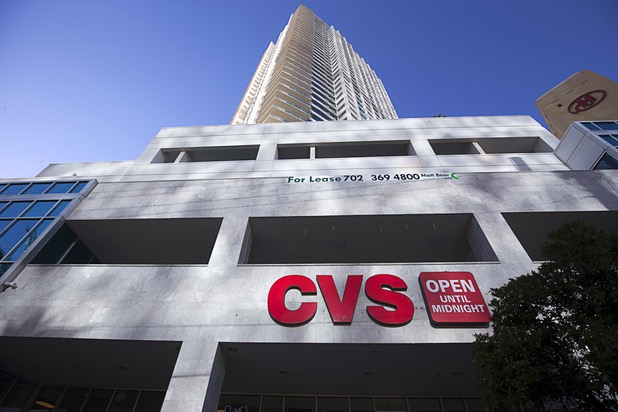A view of the CVS Pharmacy in Sky Las Vegas tower, 2700 Las Vegas Boulevard South, Thursday, Jan. 28, 2016. The pharmacy has been listed for sale.