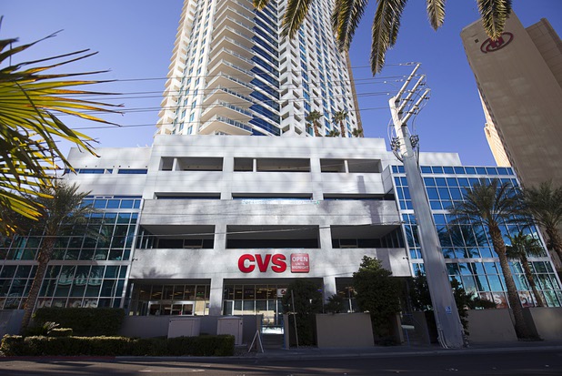 A view of the CVS Pharmacy in Sky Las Vegas tower, 2700 Las Vegas Boulevard South, Thursday, Jan. 28, 2016. The pharmacy has been listed for sale.