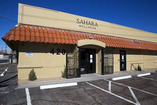 An exterior view of Sahara Wellness, at 420 E. Sahara Ave., Tuesday, Feb. 2, 2016. The facility is the the first all-female-owned medical marijuana dispensary in Las Vegas.