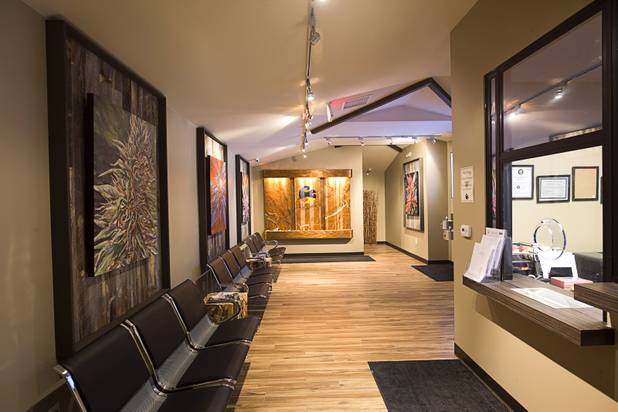 The bobby area is shown at Sahara Wellness, at 420 E. Sahara Ave., Tuesday, Feb. 2, 2016. The facility is the the first all-female-owned medical marijuana dispensary in Las Vegas.