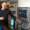 Real estate developer Barry Fieldman with his new venture, the automated cocktail maker called a Smartender, on Tuesday, Feb. 2, 2016.