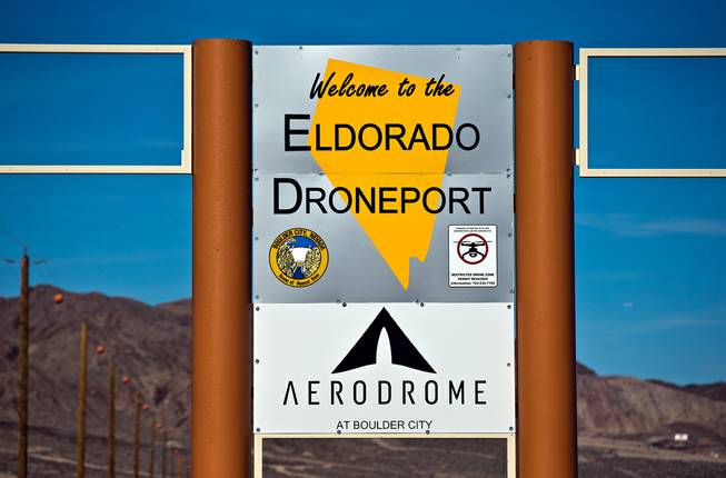 The Aerodrome is currently building the Eldorado Droneport in Boulder City on Friday, February 5, 2016.