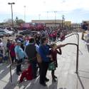 People Line Up For Bernie Sanders Rally