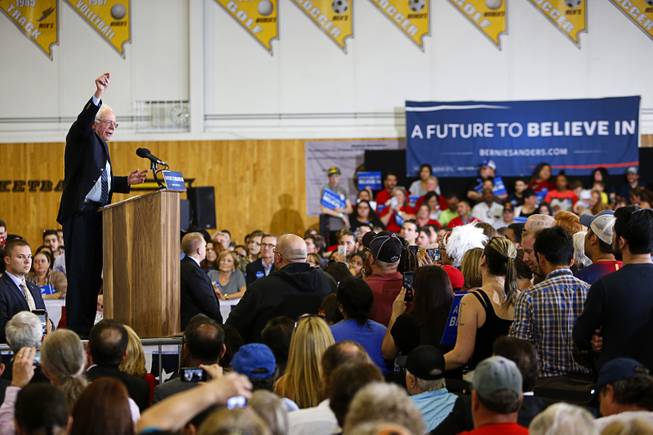 Bernie Sanders Rallies at Bonanza High