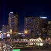 An exterior view of the Cosmopolitan Las Vegas, center, on the Las Vegas Strip Monday, Feb. 15, 2016.