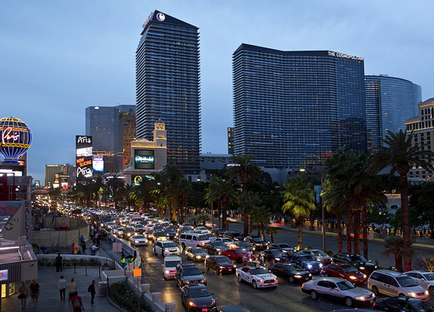 An exterior view of the Cosmopolitan Las Vegas on the Las Vegas Strip Wednesday, Feb. 17, 2016.