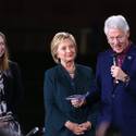 Hillary Clinton Campaigns With Bill and Chelsea