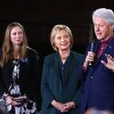Hillary Clinton Campaigns With Bill and Chelsea