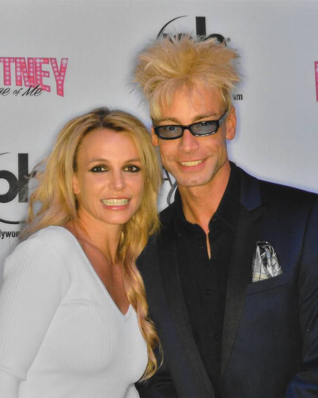 Britney Spears and Murray Sawchuck at Axis at Planet Hollywood.
