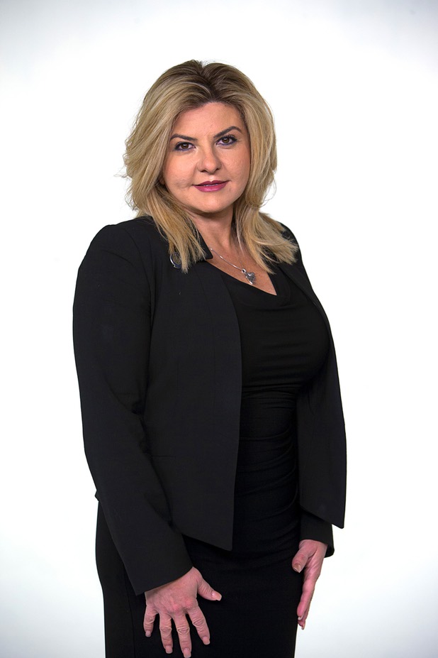Assemblywoman Michele Fiore (District 4-Las Vegas) poses with her Glock G43 in the Las Vegas Sun studio before an interview Wednesday, Feb. 24, 2016.