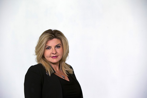 Assemblywoman Michele Fiore (District 4-Las Vegas) poses in the Las Vegas Sun studio before an interview Wednesday, Feb. 24, 2016.