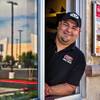Raising Cane’s manager Carlos Navarro, shown Thursday, March 24, 2016, started his career there as a crew member making chicken fingers by day, then spending four hours a night working to develop a better grasp of English. He will lead a staff opening the newest location soon at 10050 W. Sahara Ave.