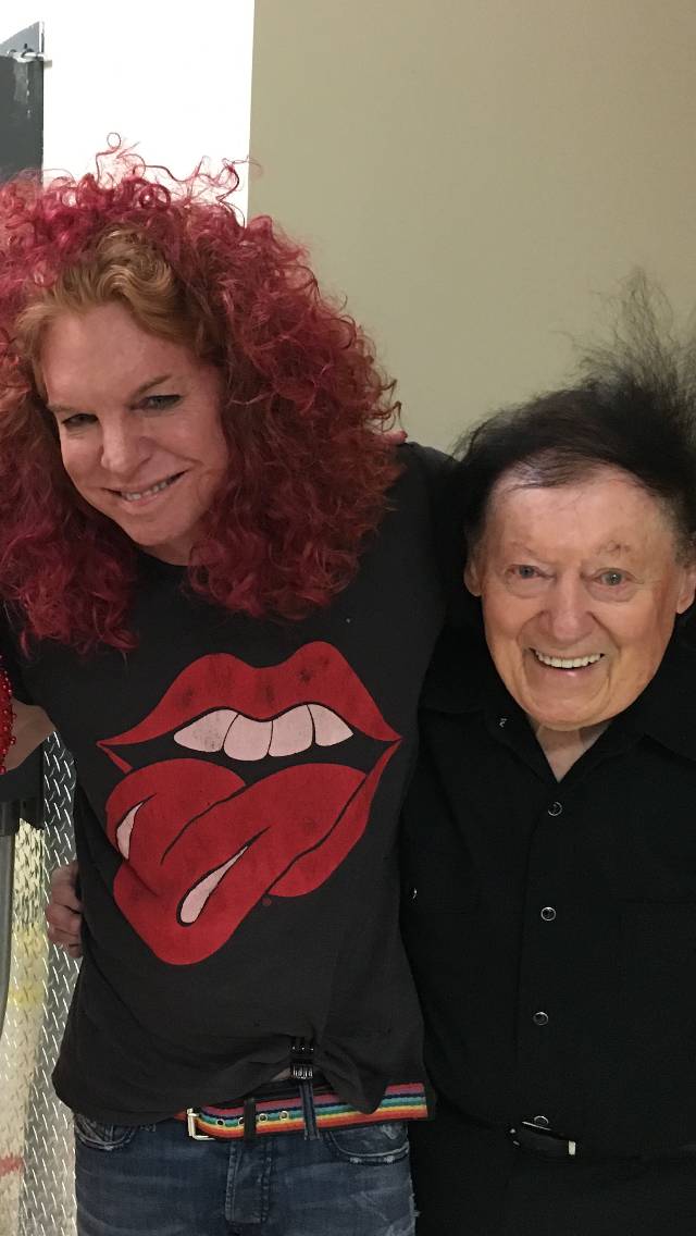 Carrot Top and Marty Allen.