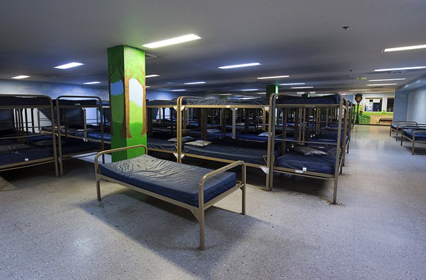 Beds are shown in the Catholic Charities of Southern Nevada emergency night shelter Tuesday, March 29, 2016. The charity has 540 beds.