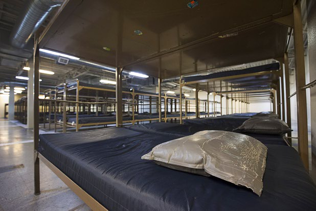 Beds are shown in the Catholic Charities of Southern Nevada emergency night shelter Tuesday, March 29, 2016. The charity has 540 beds.