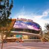 A view of T-Mobile Arena between Monte Carlo and New York-New York. The 20,000-seat arena, a joint venture between AEG and MGM Resorts International, is scheduled to host its first event Wednesday, April 6, 2016.