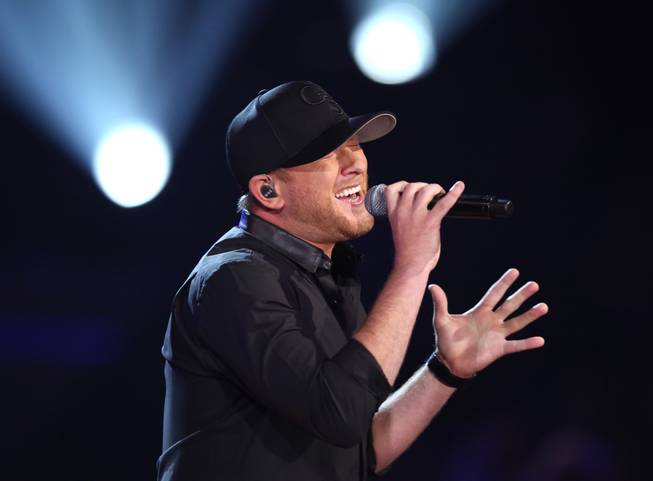 Cole Swindell performs “You Should Be Here” during the 51st ...