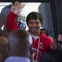 Pacquiao and Bradley Make Arrivals at MGM Grand
