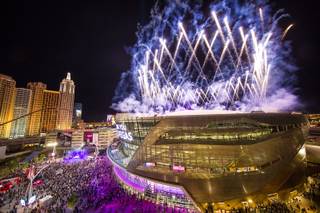 Opening night of T-Mobile Arena on Wednesday, April 6, 2016, on the Las Vegas Strip.