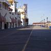 An empty stretch of boardwalk in Atlantic City, N.J., April 6, 2016. 