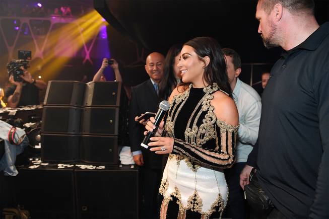 Kim Kardashian West hosts the third-anniversary celebration at Hakkasan on ...