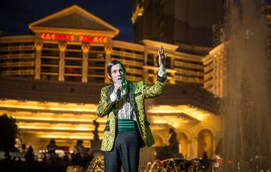 The fifth anniversary of “Absinthe” on Thursday, March 31, 2016, at Caesars Palace.
