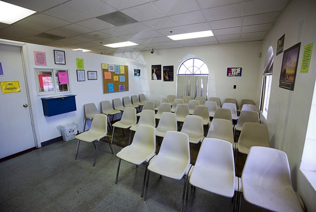 The Community Alternative Sentencing program waiting room is shown at HELP of Southern Nevada Thursday, April 14, 2016.