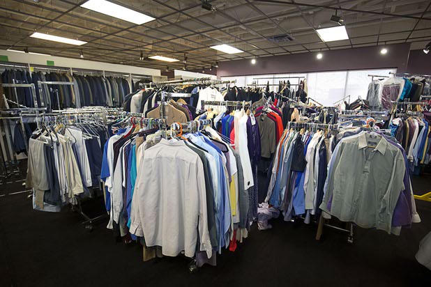 Donated business attire is shown at HELP of Southern Nevada Thursday, April 14, 2016. Graduates of the HELP work program are eligible to get the clothing.