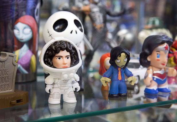 Figures are displayed at The Pop Shack in the Boulevard mall Sunday, April 17, 2016.
