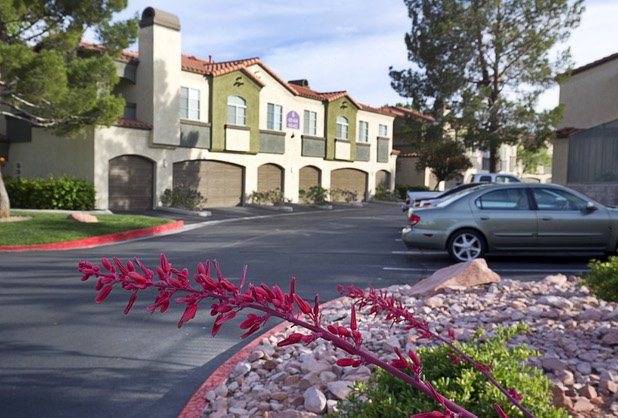 A view of Parkway Townhomes, formerly Camden Summit Apartments, 2675 Windmill Parkway, on Tuesday, April 26, 2016, in Henderson. On Tuesday, Camden Property Trust announced the sale of 15 properties, a retail center and undeveloped land in the Las Vegas Valley.