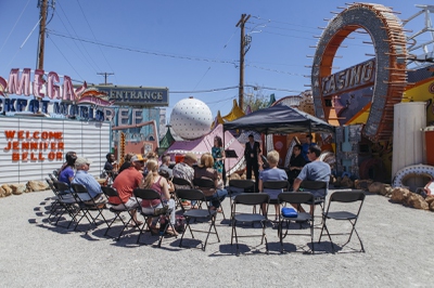 The Neon Museum's Artist in Residence & composer Jennifer Bellor presents Neon Rhythm on Saturday, April 23, 2016.